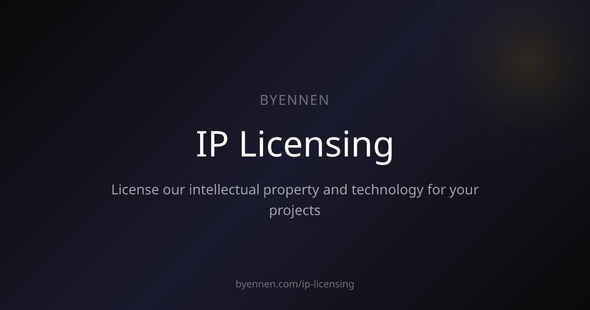 IP Licensing | ByEnnen Technology Portfolio | ByEnnen