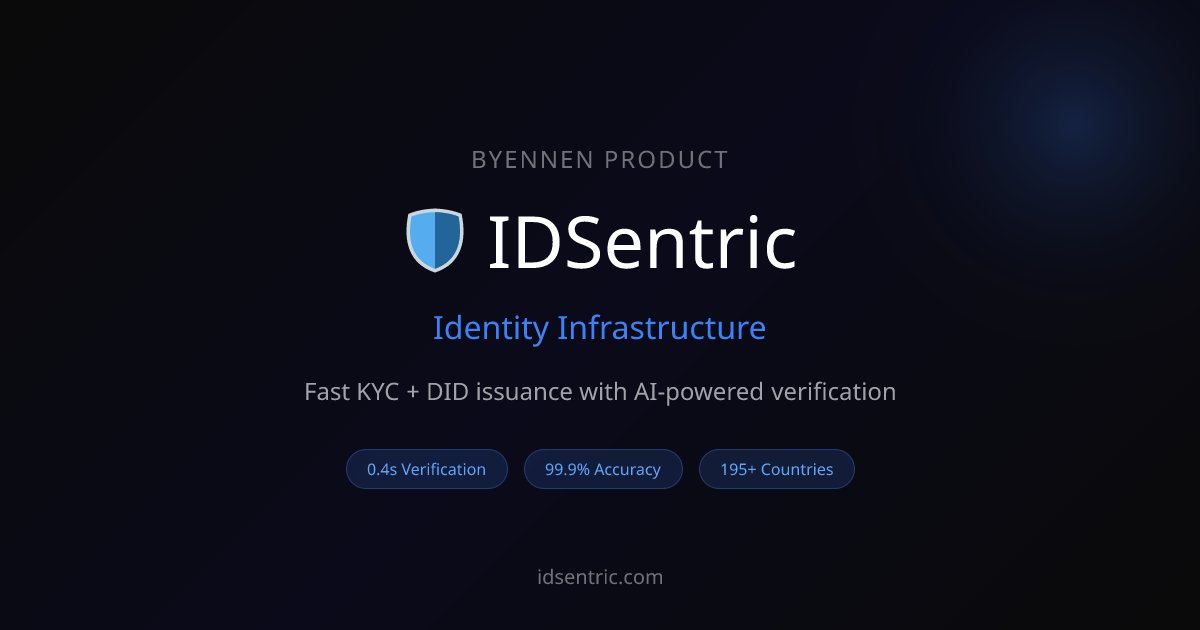 IDSentric - Identity Infrastructure | ByEnnen